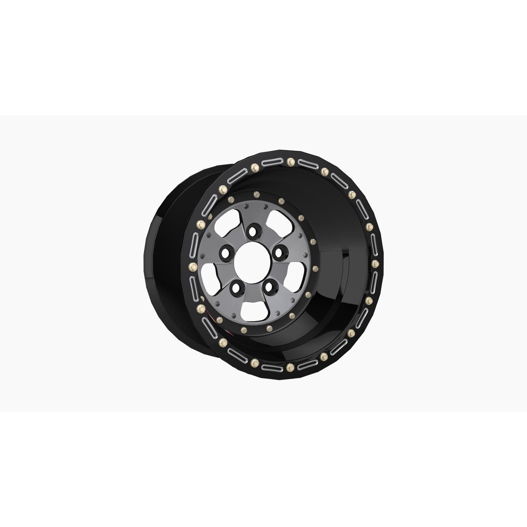 Sander 750 Series Drag Rear Wheel 3D Model – Low Poly Game Ready FBX - View 8