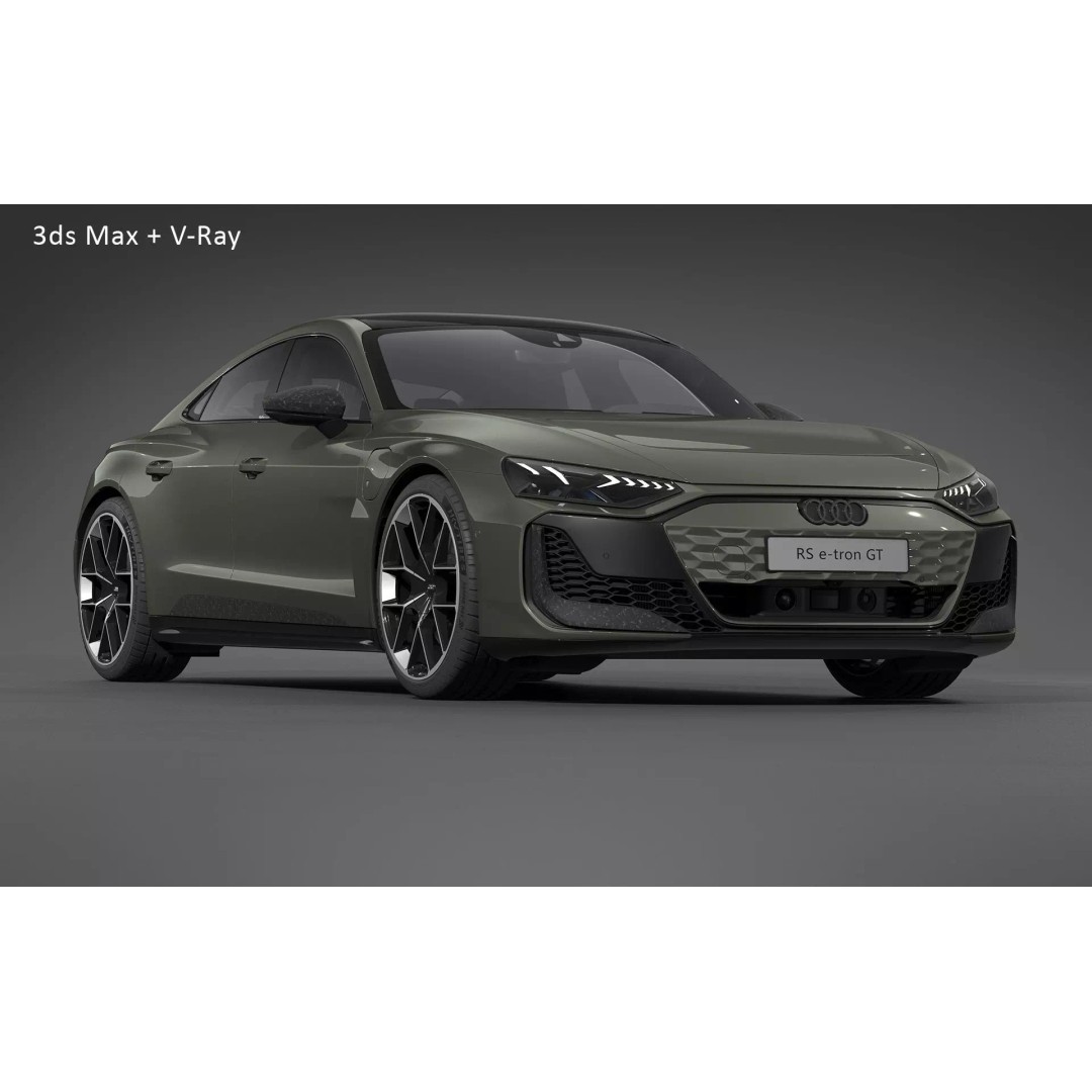2025 Audi RS e-tron GT Performance 3D Model – High Poly Game Asset, FBX, OBJ - View 30