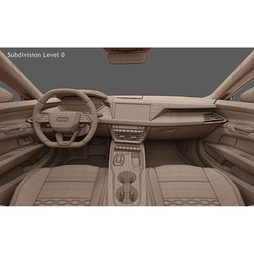 2025 Audi RS e-tron GT Performance 3D Model – High Poly Game Asset, FBX, OBJ - View 35