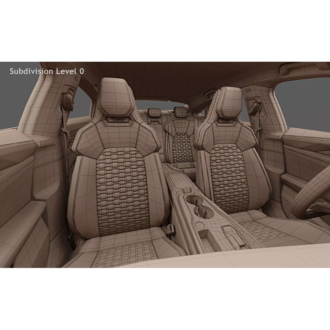 2025 Audi RS e-tron GT Performance 3D Model – High Poly Game Asset, FBX, OBJ - View 36