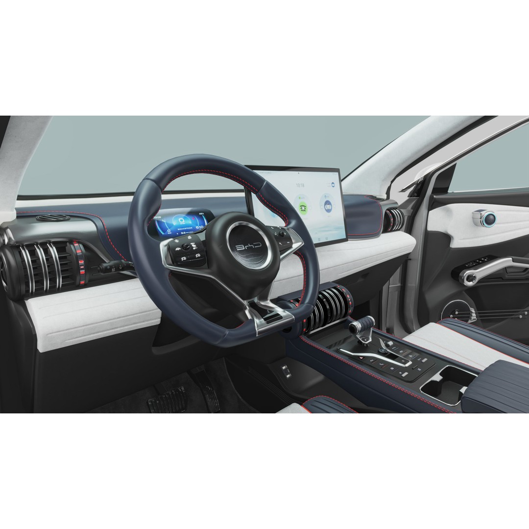 2024 BYD Atto 3 3D Model – High Poly Rigged SUV, FBX, Blender - View 13