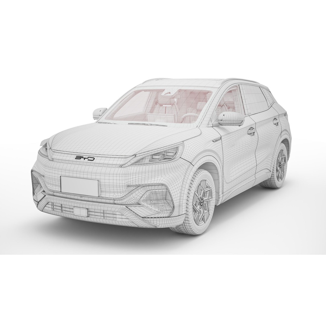 2024 BYD Atto 3 3D Model – High Poly Rigged SUV, FBX, Blender - View 18