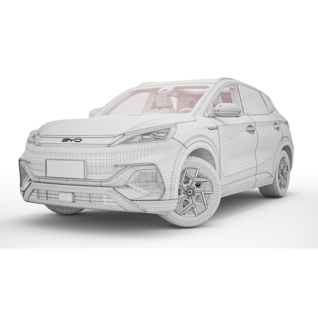 2024 BYD Atto 3 3D Model – High Poly Rigged SUV, FBX, Blender - View 19