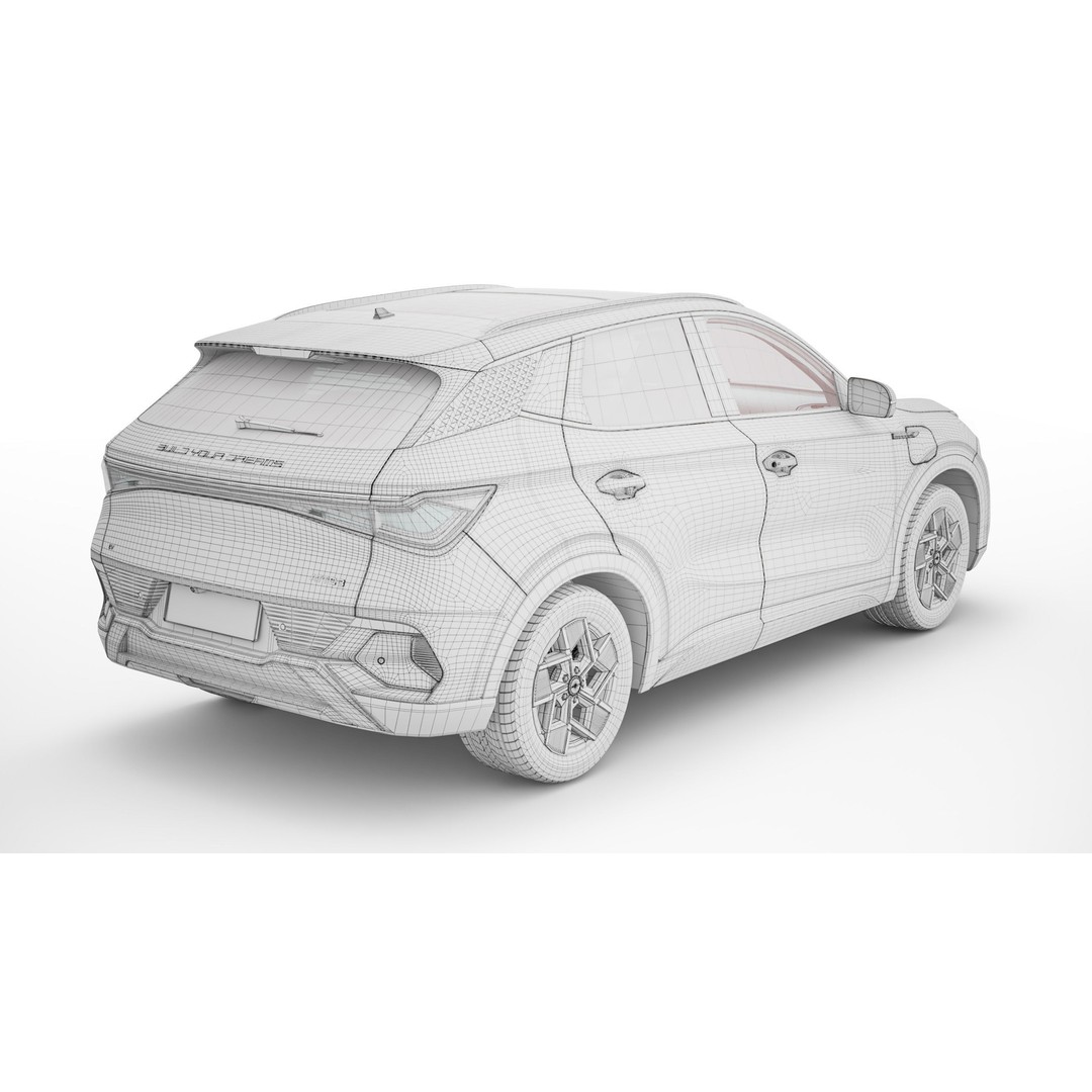 2024 BYD Atto 3 3D Model – High Poly Rigged SUV, FBX, Blender - View 23