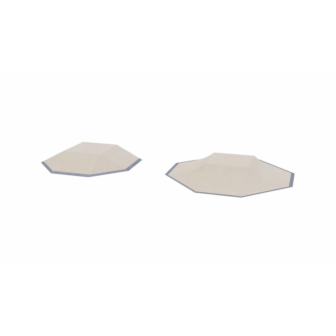 Skatepark 3D Model – Low Poly Game Asset Collection, PBR Textures - View 12