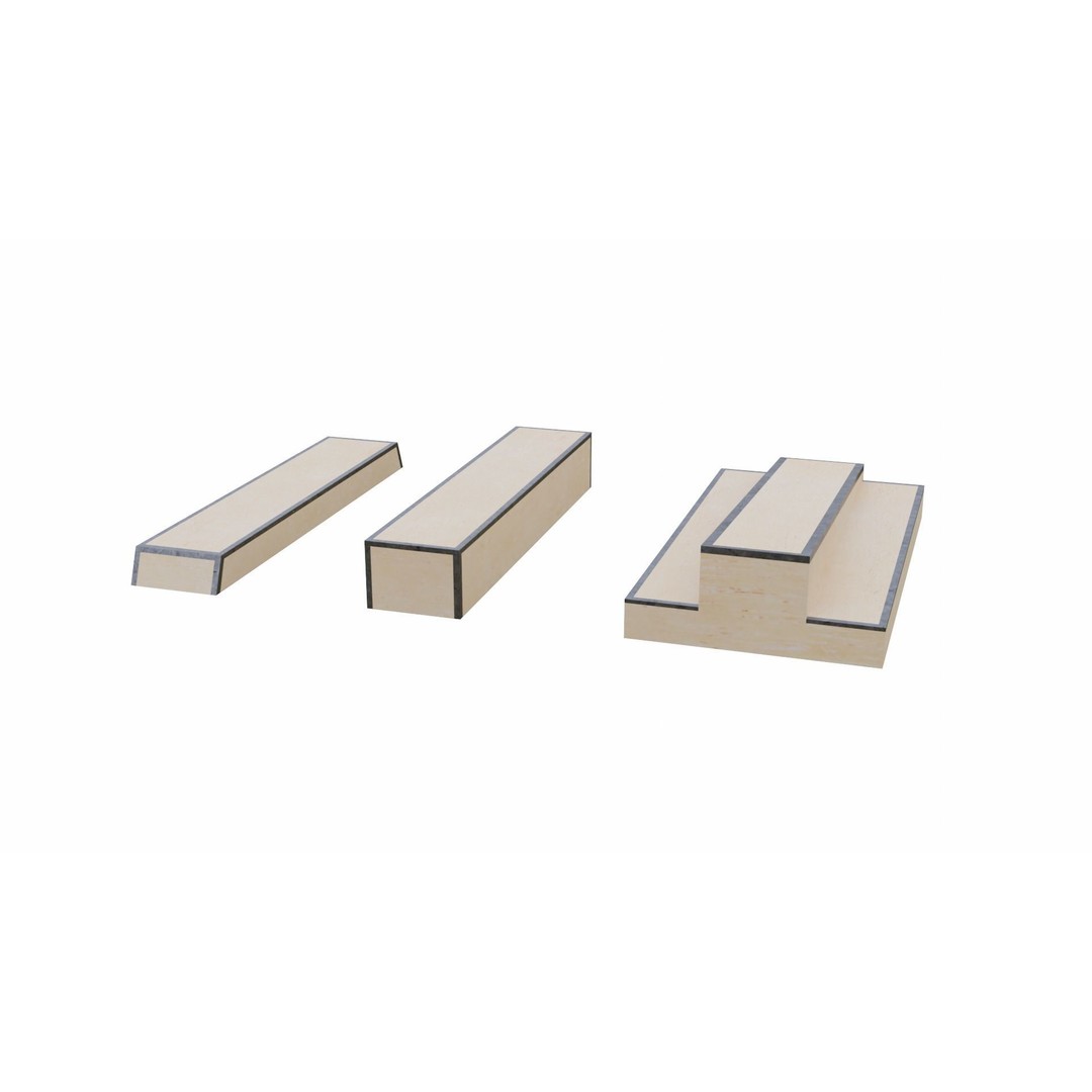 Skatepark 3D Model – Low Poly Game Asset Collection, PBR Textures - View 8