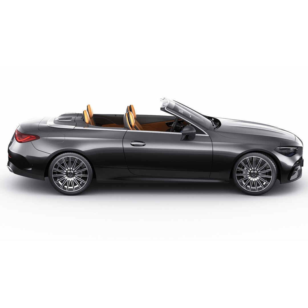 Mercedes-Benz CLE Cabriolet 2024 3D Model – High Poly Sport Car, FBX, Blender - View 11