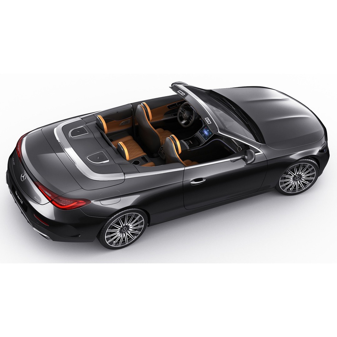Mercedes-Benz CLE Cabriolet 2024 3D Model – High Poly Sport Car, FBX, Blender - View 19