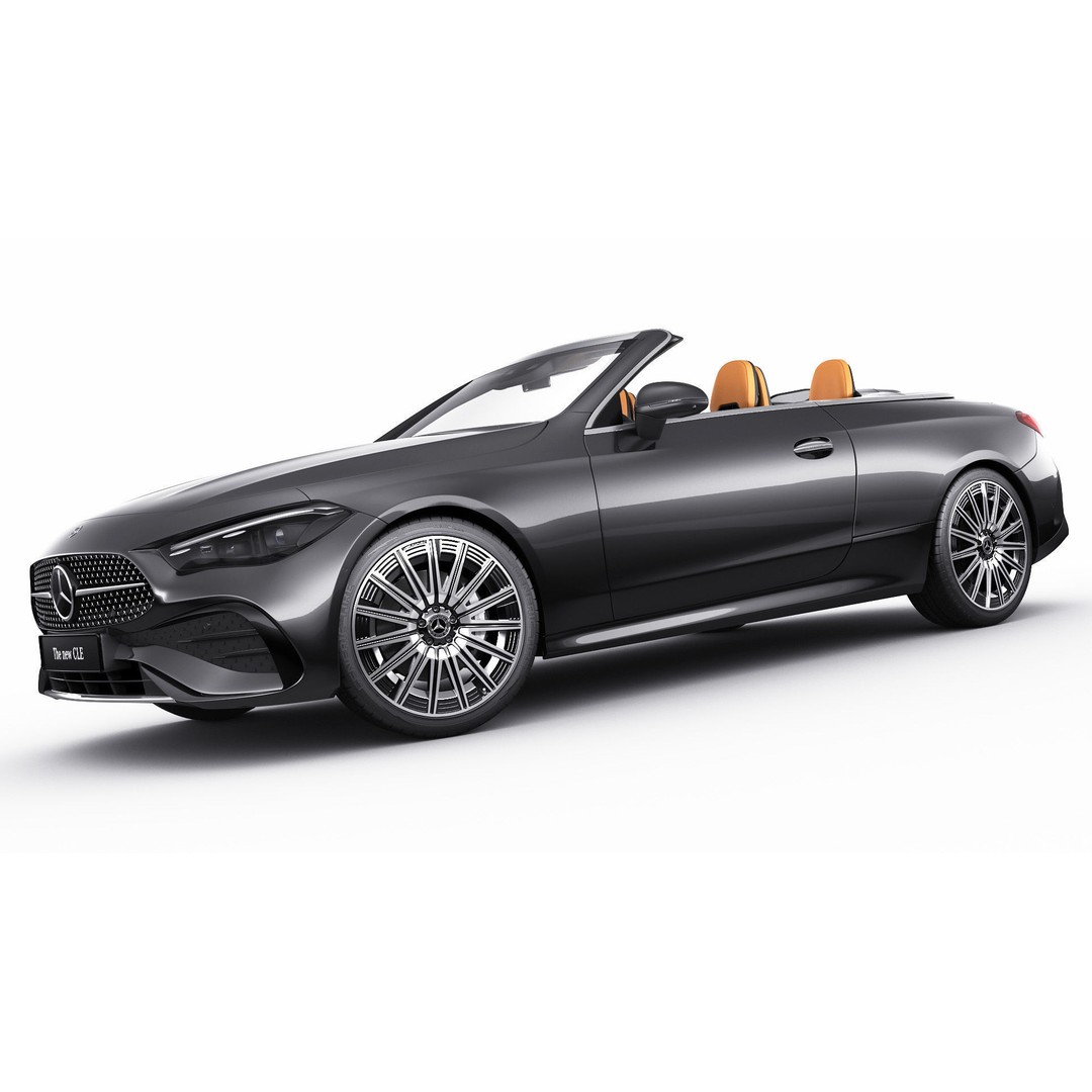 Mercedes-Benz CLE Cabriolet 2024 3D Model – High Poly Sport Car, FBX, Blender - View 21