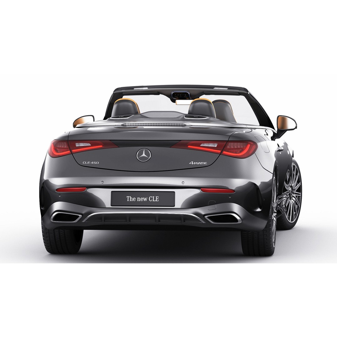 Mercedes-Benz CLE Cabriolet 2024 3D Model – High Poly Sport Car, FBX, Blender - View 26