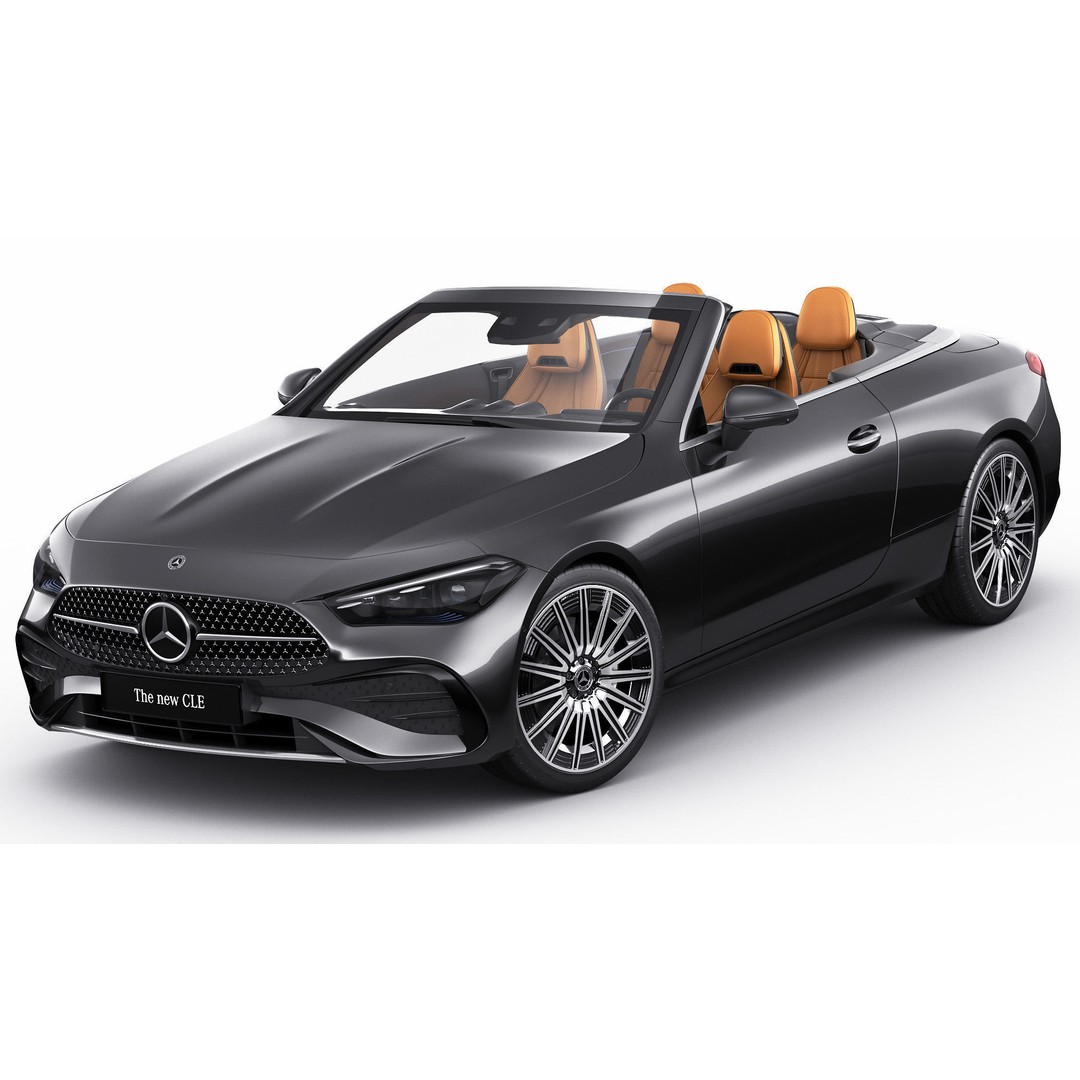 Mercedes-Benz CLE Cabriolet 2024 3D Model – High Poly Sport Car, FBX, Blender - View 3