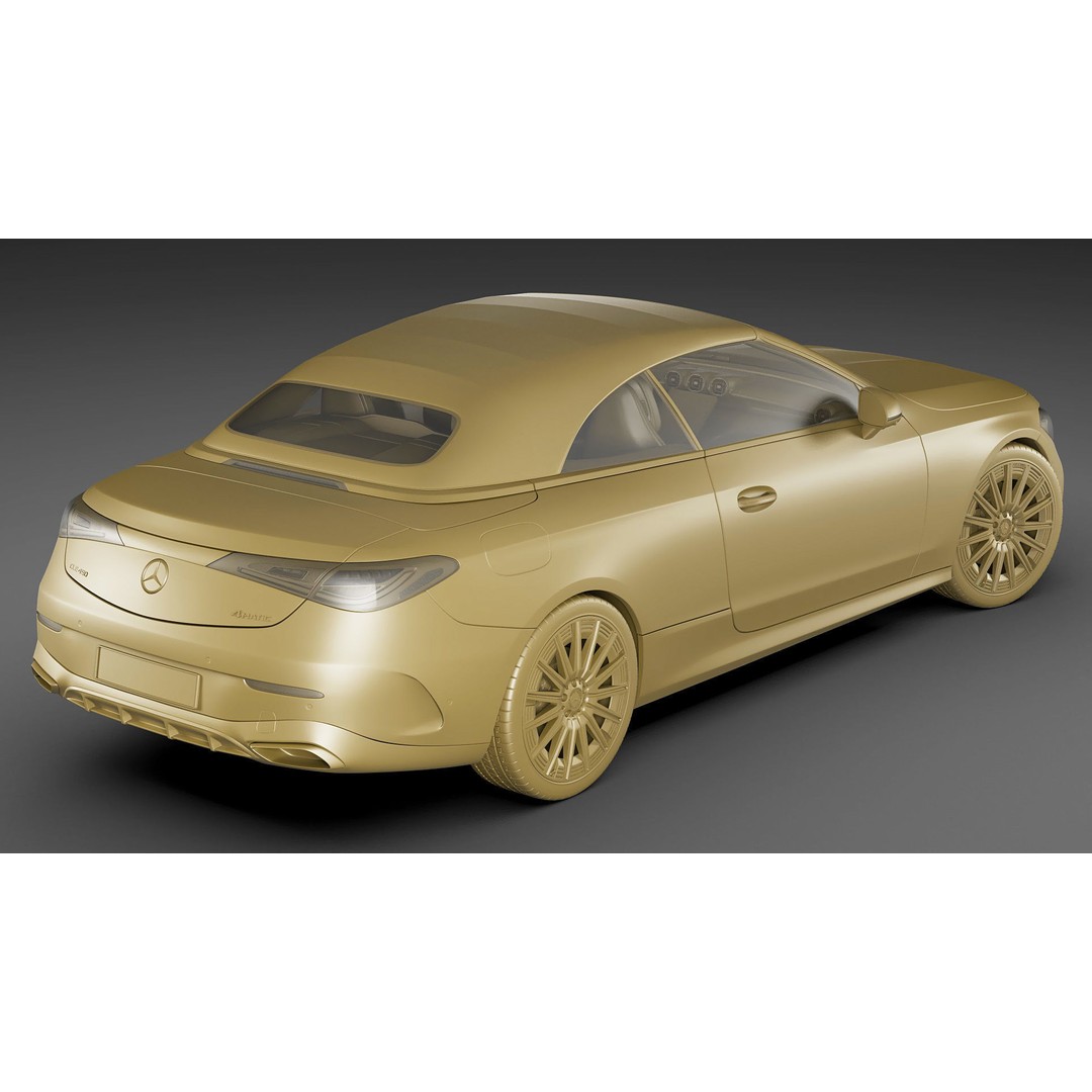 Mercedes-Benz CLE Cabriolet 2024 3D Model – High Poly Sport Car, FBX, Blender - View 40