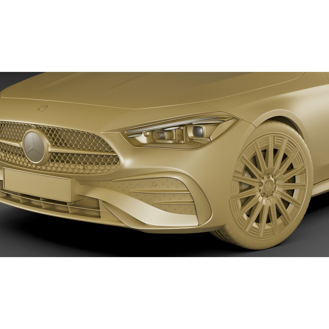 Mercedes-Benz CLE Cabriolet 2024 3D Model – High Poly Sport Car, FBX, Blender - View 41