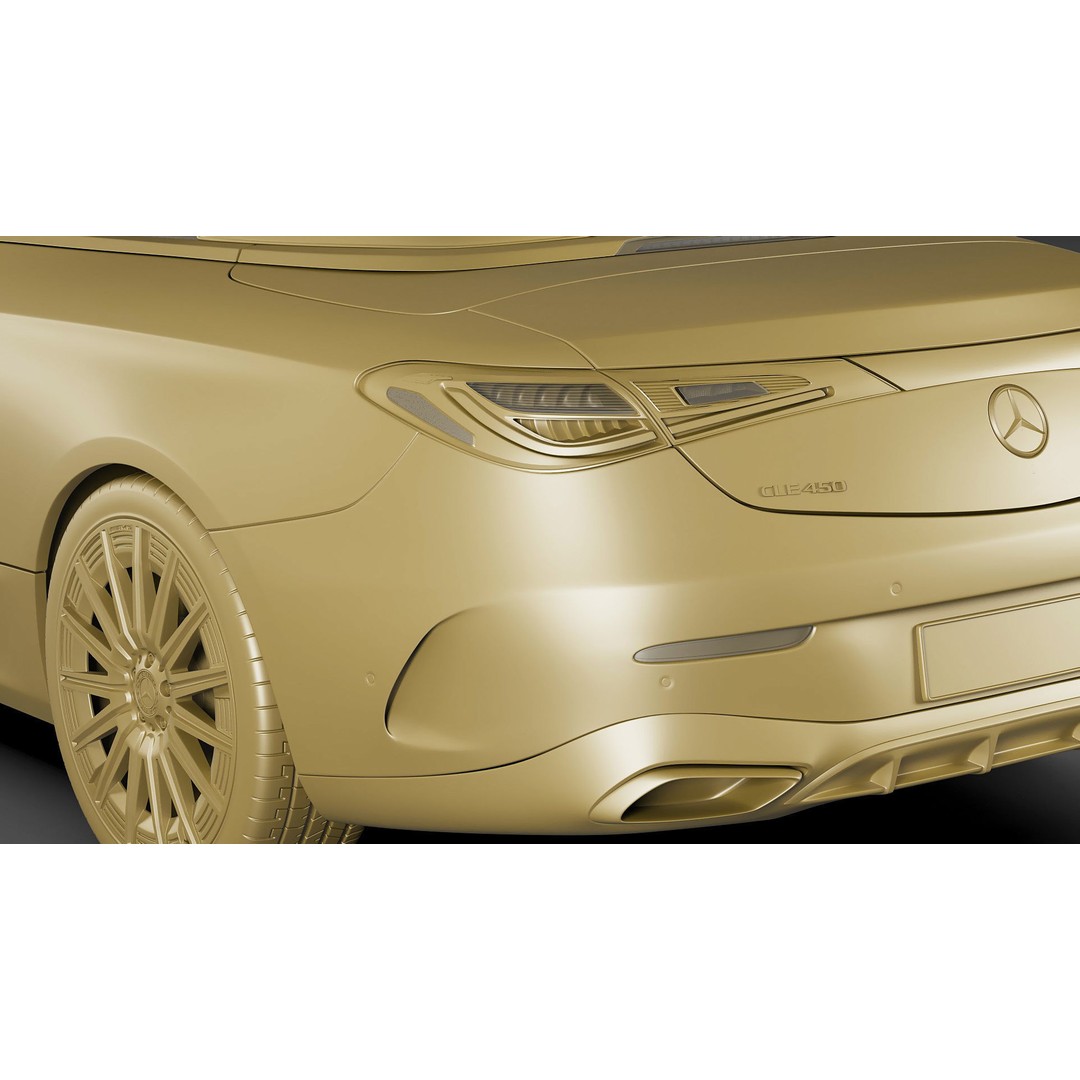 Mercedes-Benz CLE Cabriolet 2024 3D Model – High Poly Sport Car, FBX, Blender - View 42