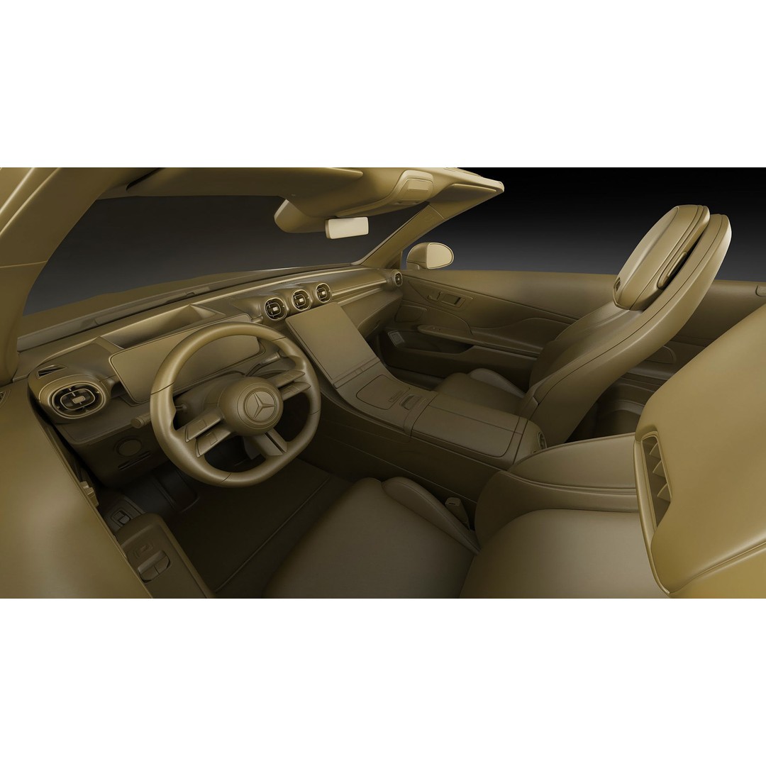 Mercedes-Benz CLE Cabriolet 2024 3D Model – High Poly Sport Car, FBX, Blender - View 43