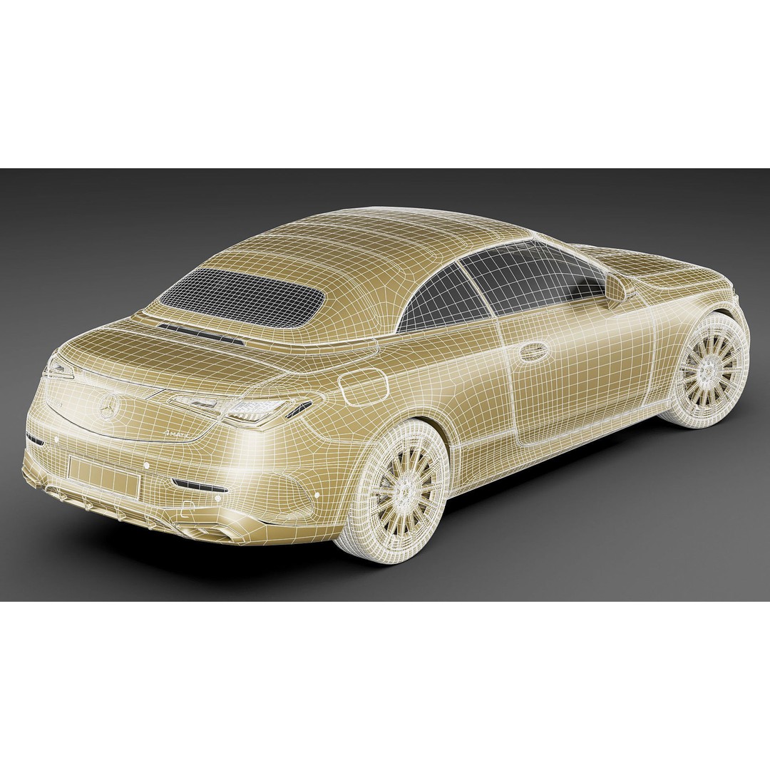 Mercedes-Benz CLE Cabriolet 2024 3D Model – High Poly Sport Car, FBX, Blender - View 46