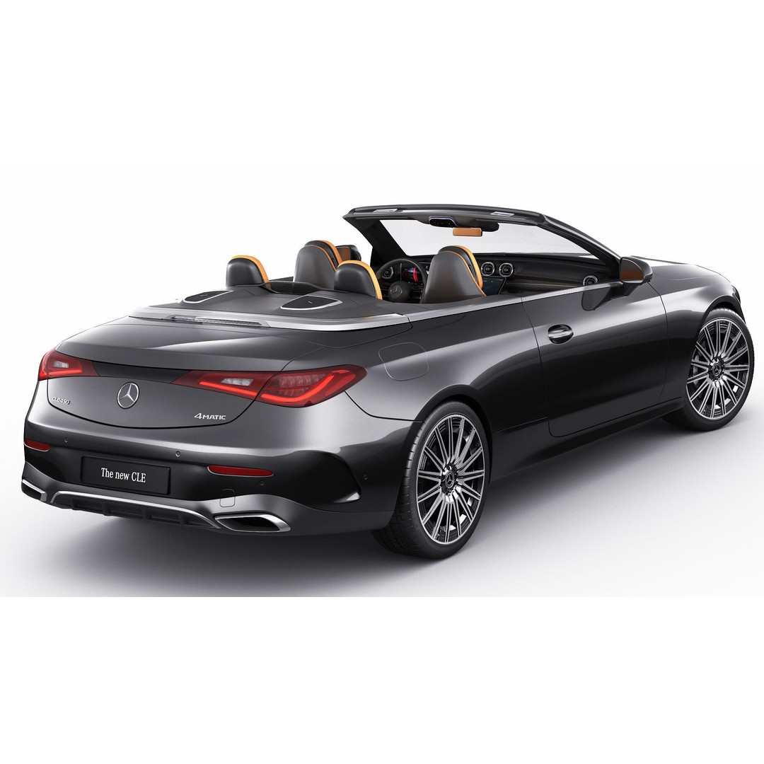 Mercedes-Benz CLE Cabriolet 2024 3D Model – High Poly Sport Car, FBX, Blender - View 6