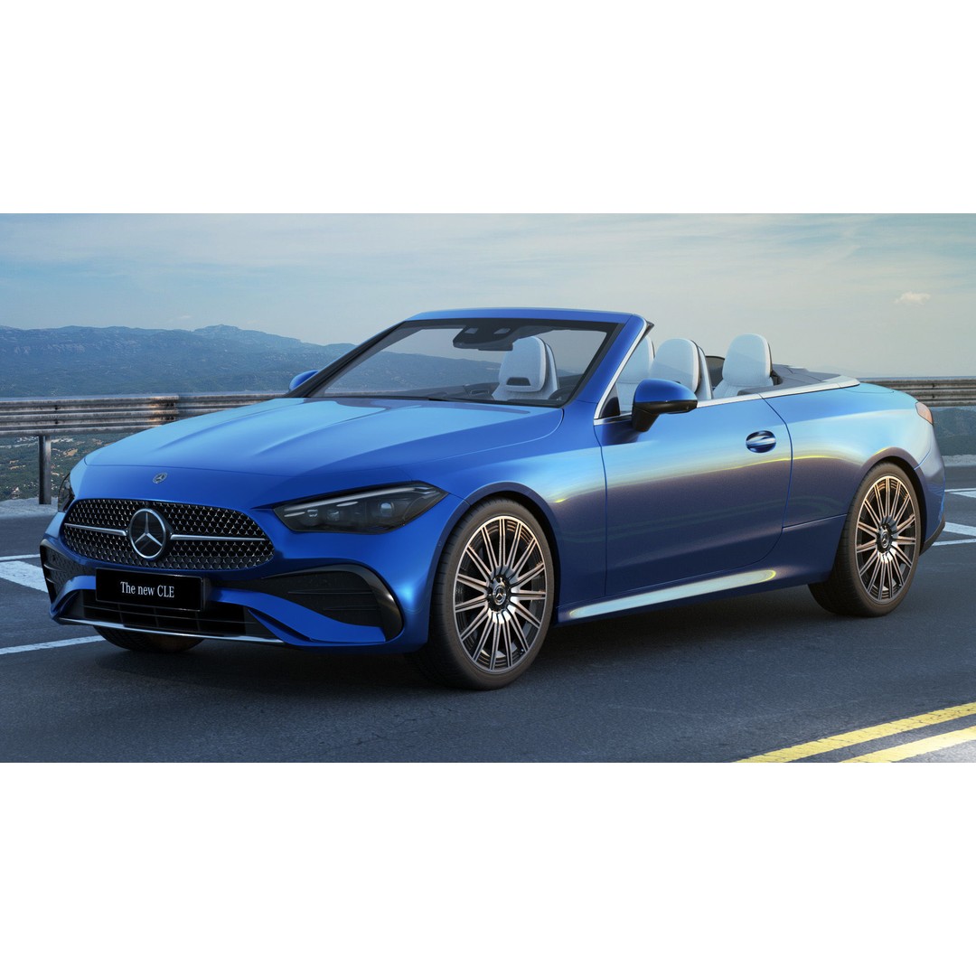 Mercedes-Benz CLE Cabriolet 2024 3D Model – High Poly Sport Car, FBX, Blender - View 8