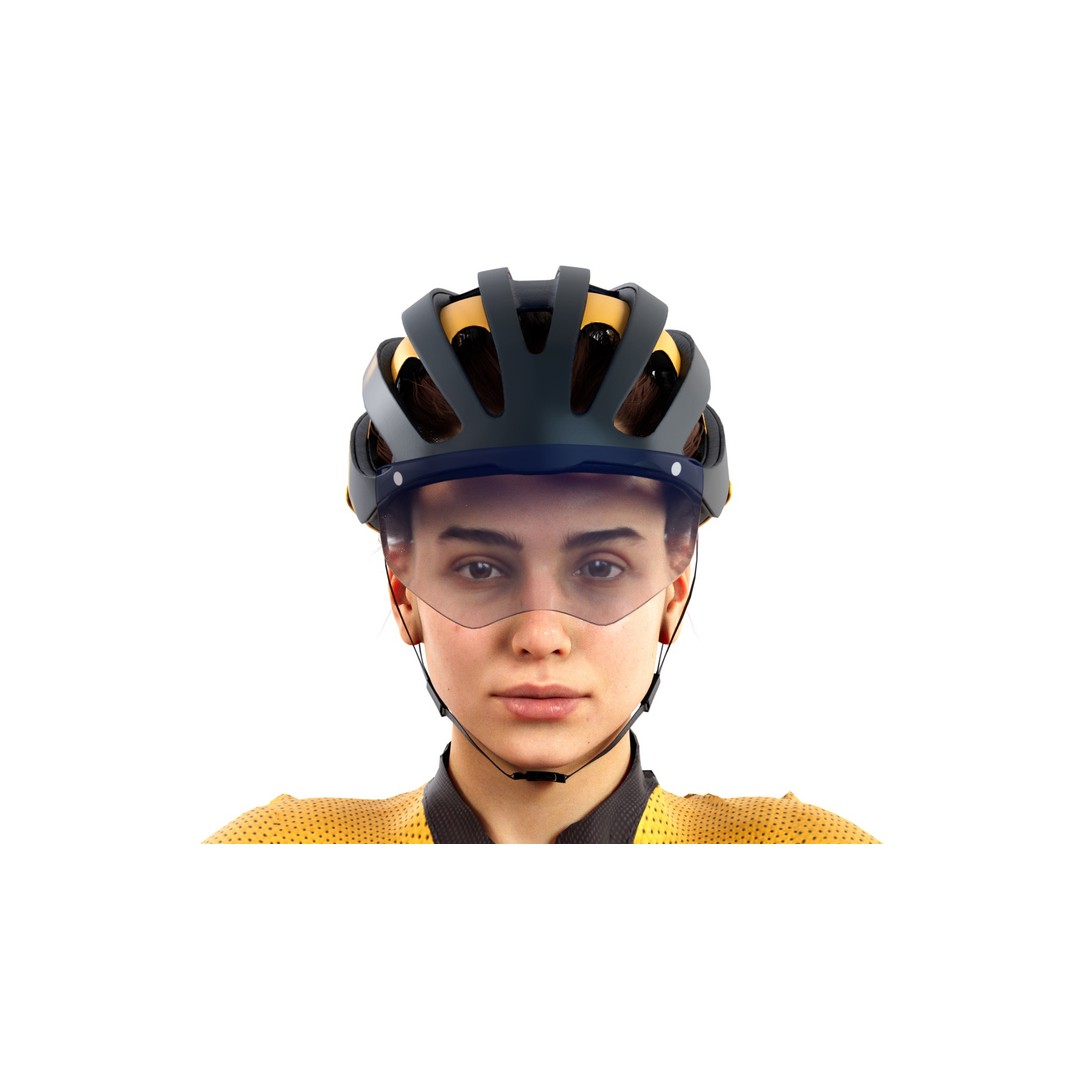 Cyclist 3D Model – Low Poly Rigged Character for Animation, FBX, OBJ - View 8