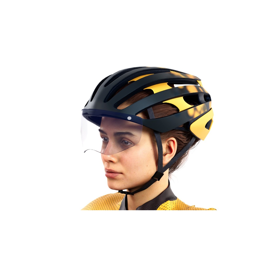 Cyclist 3D Model – Low Poly Rigged Character for Animation, FBX, OBJ - View 9