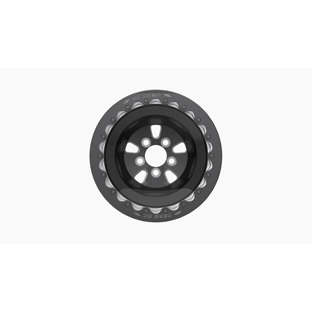 RC Components F-5 HP Eclipse Rear Wheel 3D Model – Low Poly Game Asset, FBX - View 3