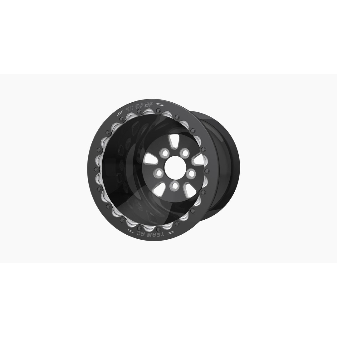 RC Components F-5 HP Eclipse Rear Wheel 3D Model – Low Poly Game Asset, FBX - View 4