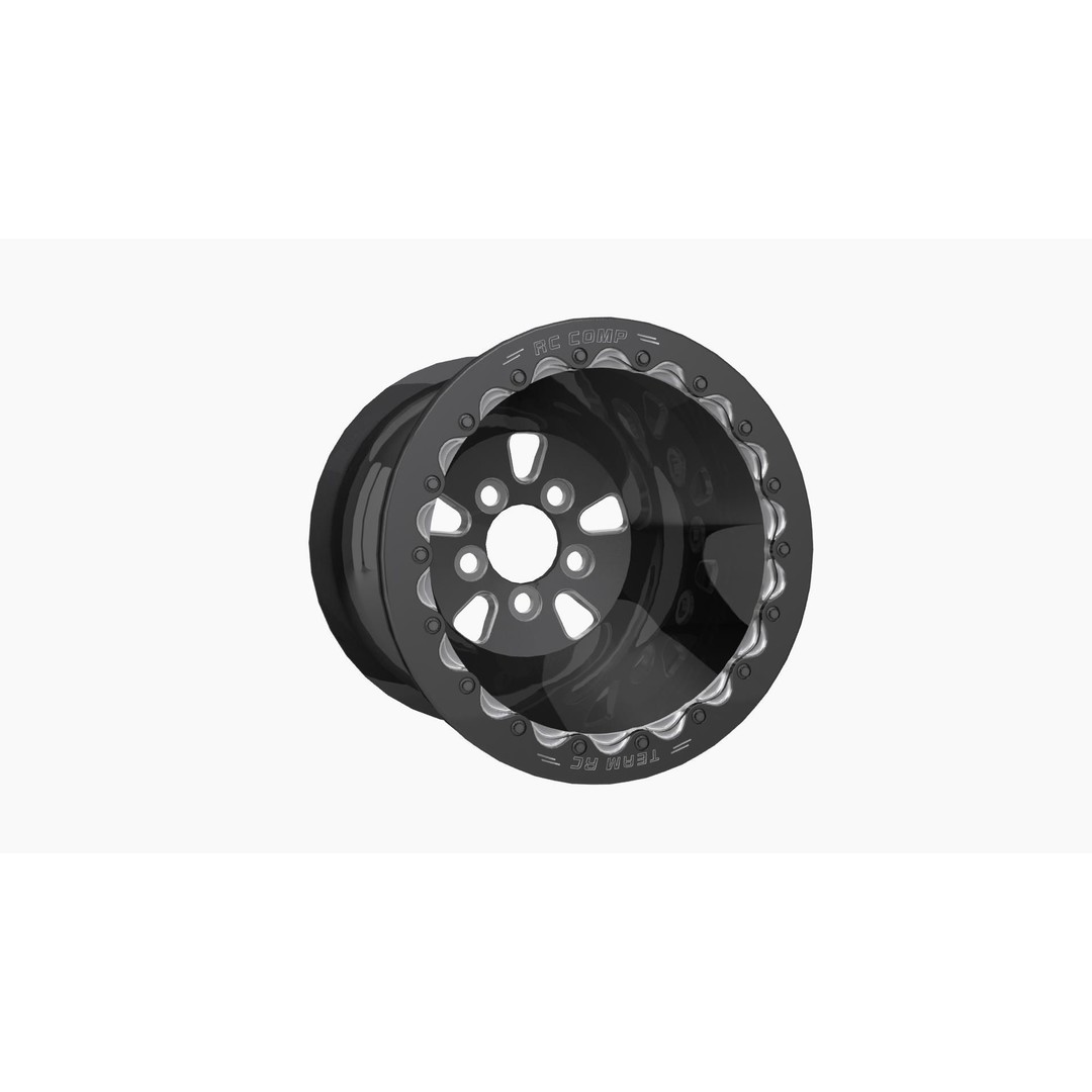 RC Components F-5 HP Eclipse Rear Wheel 3D Model – Low Poly Game Asset, FBX - View 7