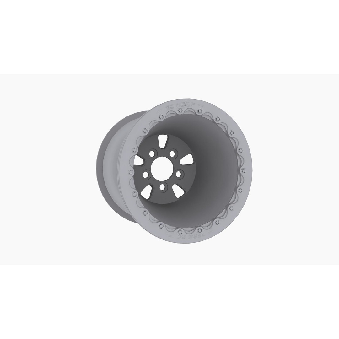 RC Components F-5 HP Eclipse Rear Wheel 3D Model – Low Poly Game Asset, FBX - View 8