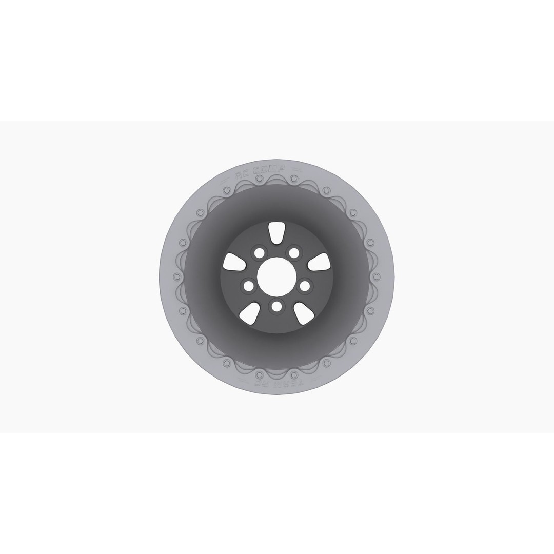 RC Components F-5 HP Eclipse Rear Wheel 3D Model – Low Poly Game Asset, FBX - View 9