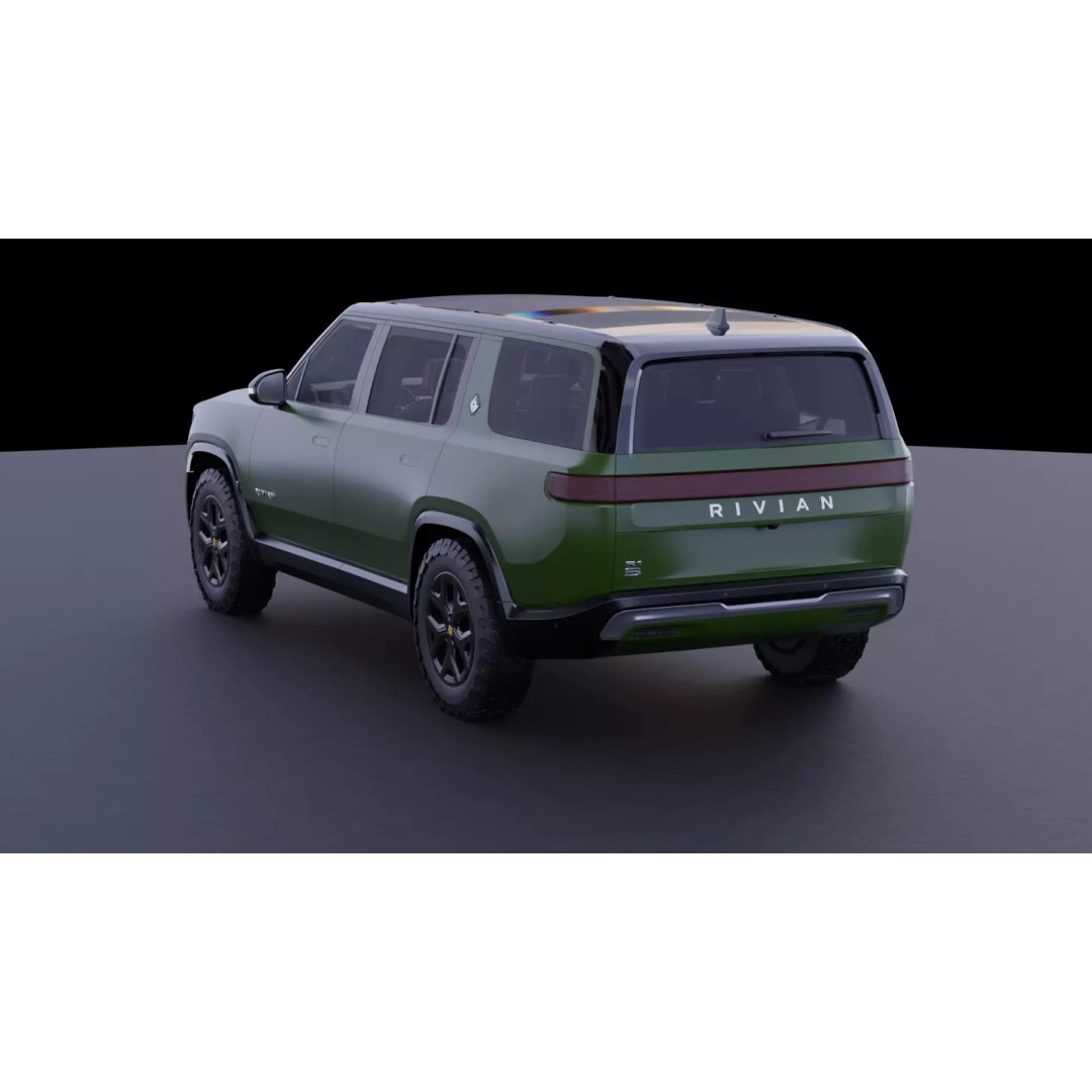 Rivian R1S 3D Model – High-Fidelity SUV Asset, FBX & OBJ - View 11