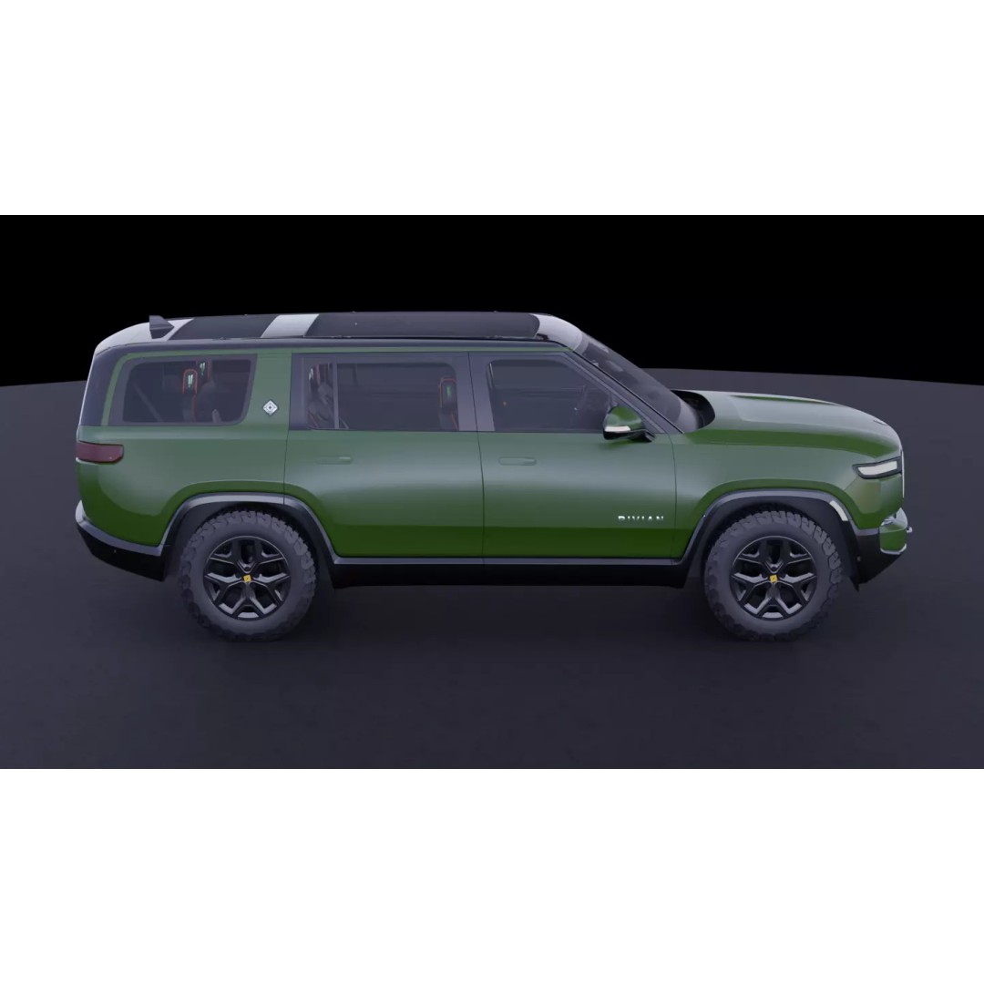 Rivian R1S 3D Model – High-Fidelity SUV Asset, FBX & OBJ - View 12