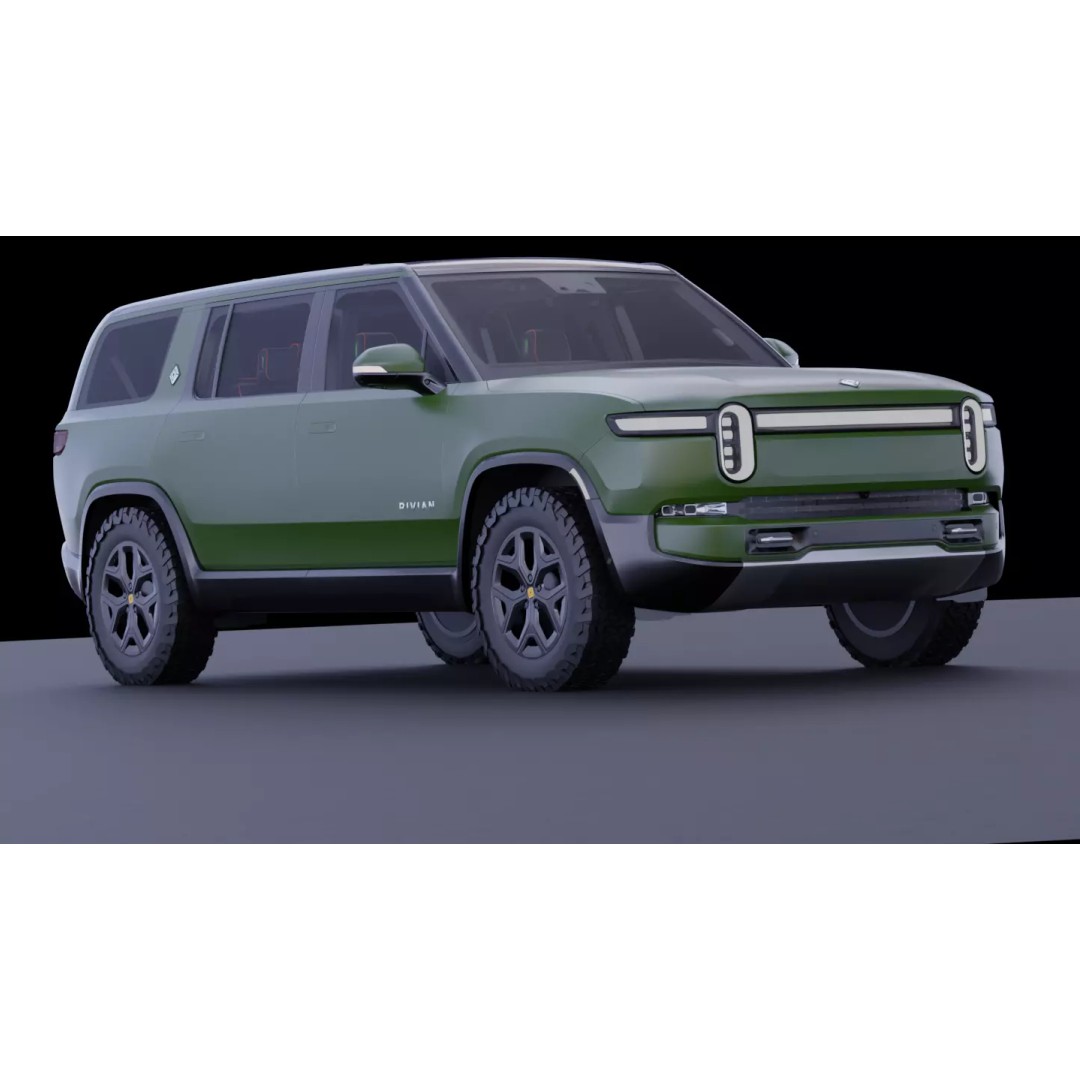 Rivian R1S 3D Model – High-Fidelity SUV Asset, FBX & OBJ - View 13
