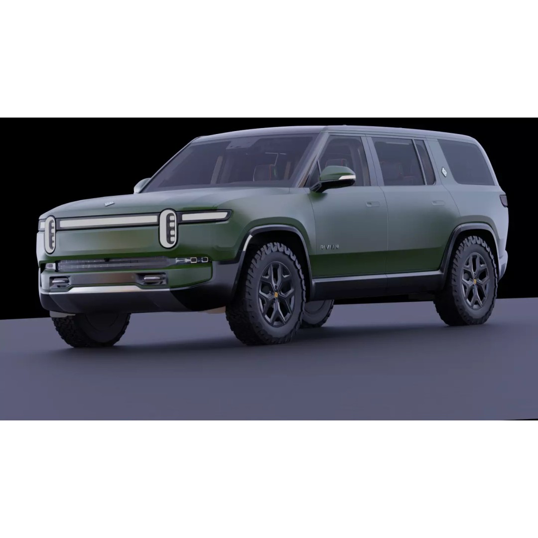 Rivian R1S 3D Model – High-Fidelity SUV Asset, FBX & OBJ - View 14