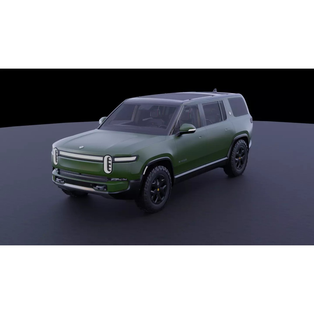 Rivian R1S 3D Model – High-Fidelity SUV Asset, FBX & OBJ - View 2