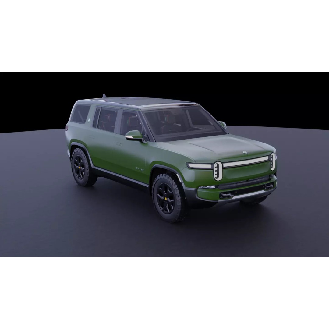 Rivian R1S 3D Model – High-Fidelity SUV Asset, FBX & OBJ - View 3