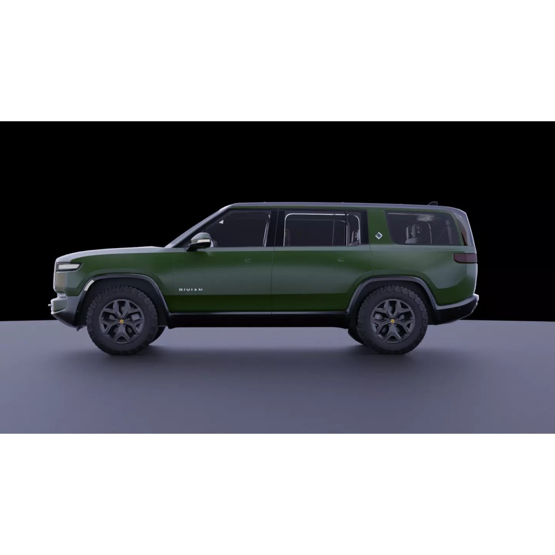 Rivian R1S 3D Model – High-Fidelity SUV Asset, FBX & OBJ - View 5