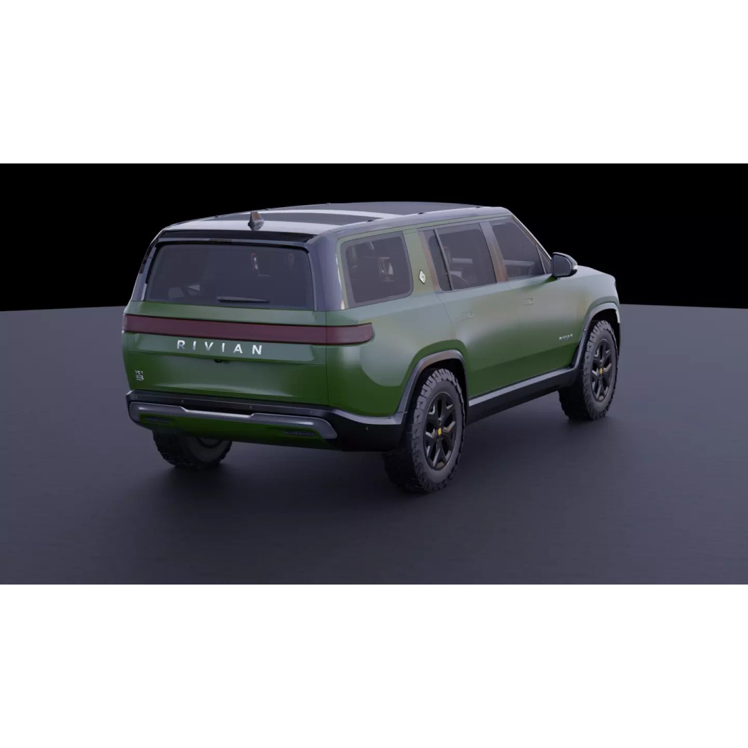 Rivian R1S 3D Model – High-Fidelity SUV Asset, FBX & OBJ - View 6
