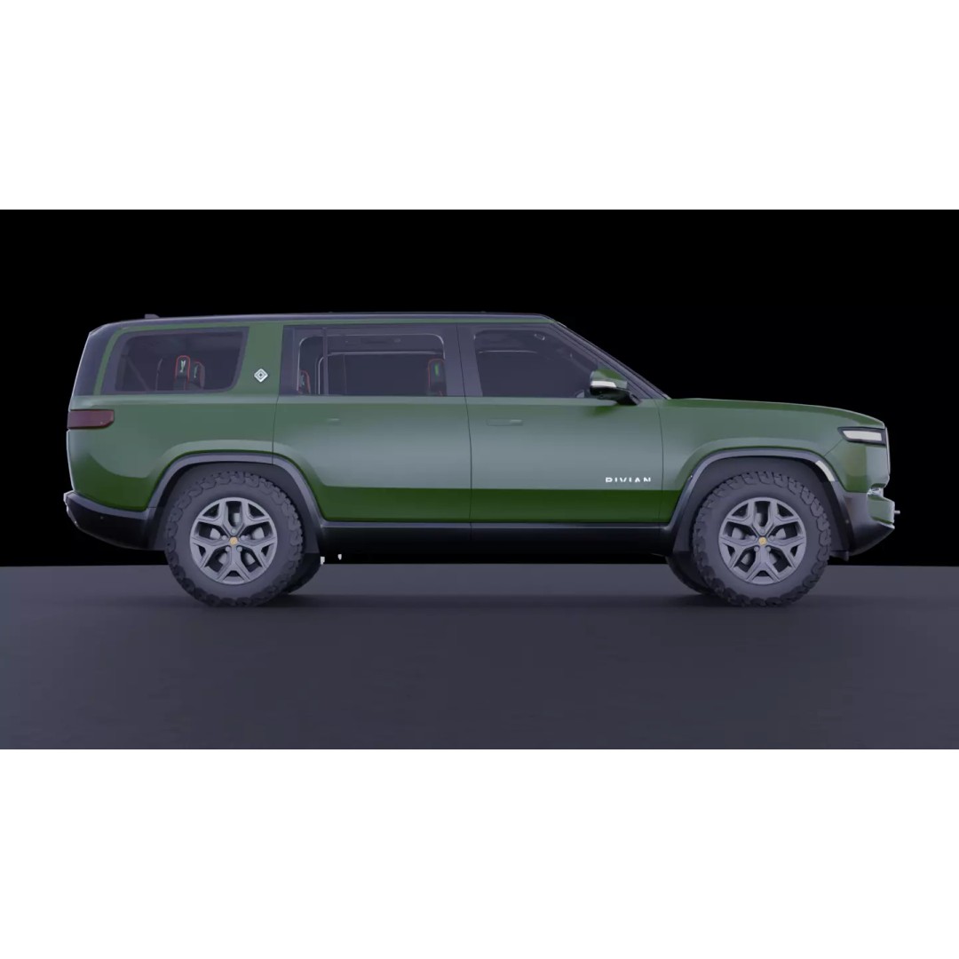 Rivian R1S 3D Model – High-Fidelity SUV Asset, FBX & OBJ - View 8