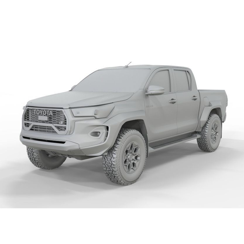 Toyota Hilux GR 2023 3D Model – High Poly Game-Ready Asset, FBX, OBJ