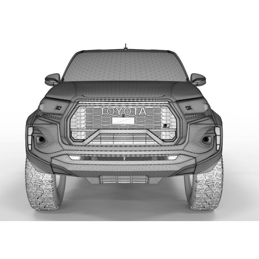 Toyota Hilux GR 2023 3D Model – High Poly Game-Ready Asset, FBX, OBJ - View 12