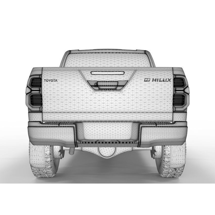 Toyota Hilux GR 2023 3D Model – High Poly Game-Ready Asset, FBX, OBJ - View 15