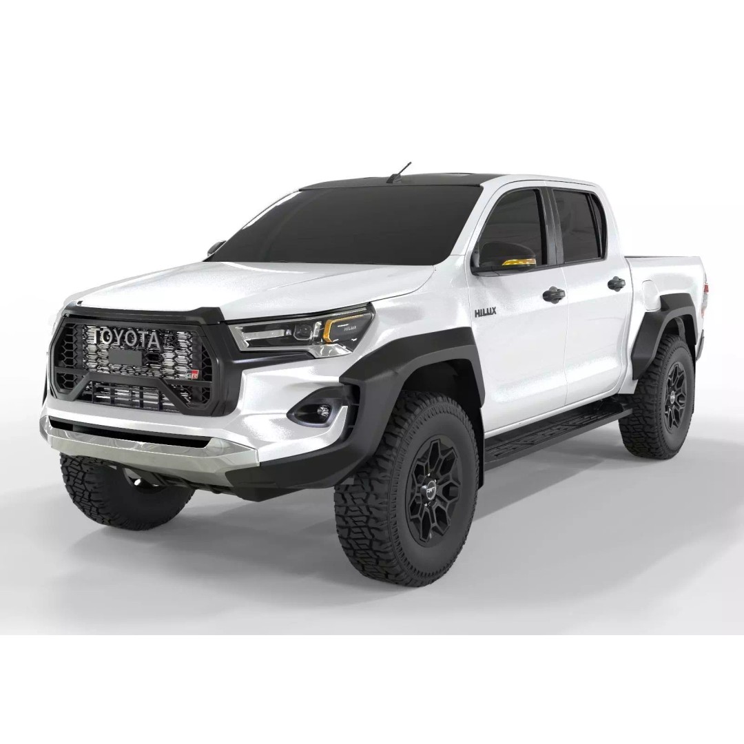 Toyota Hilux GR 2023 3D Model – High Poly Game-Ready Asset, FBX, OBJ - View 2