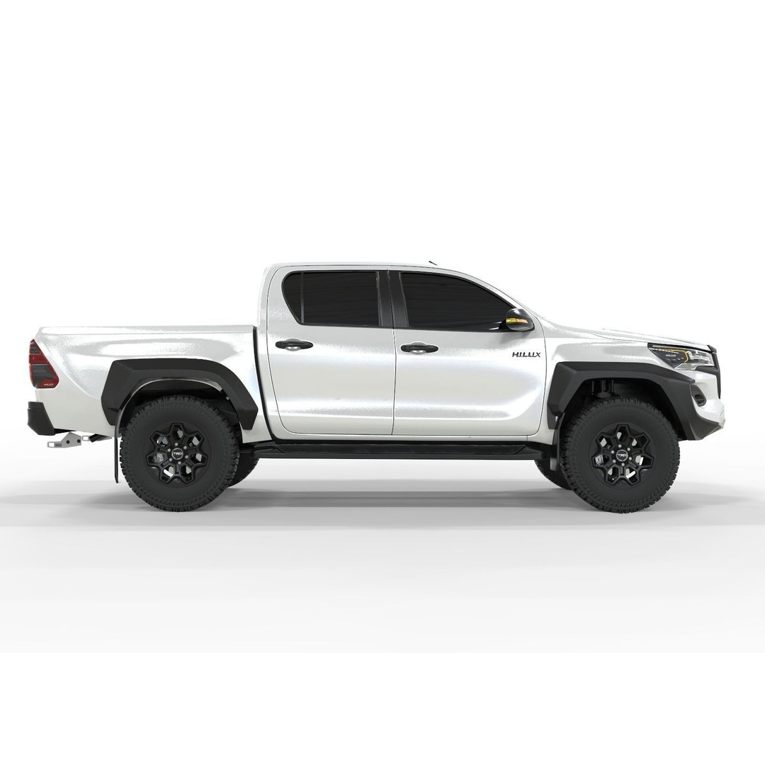 Toyota Hilux GR 2023 3D Model – High Poly Game-Ready Asset, FBX, OBJ - View 4