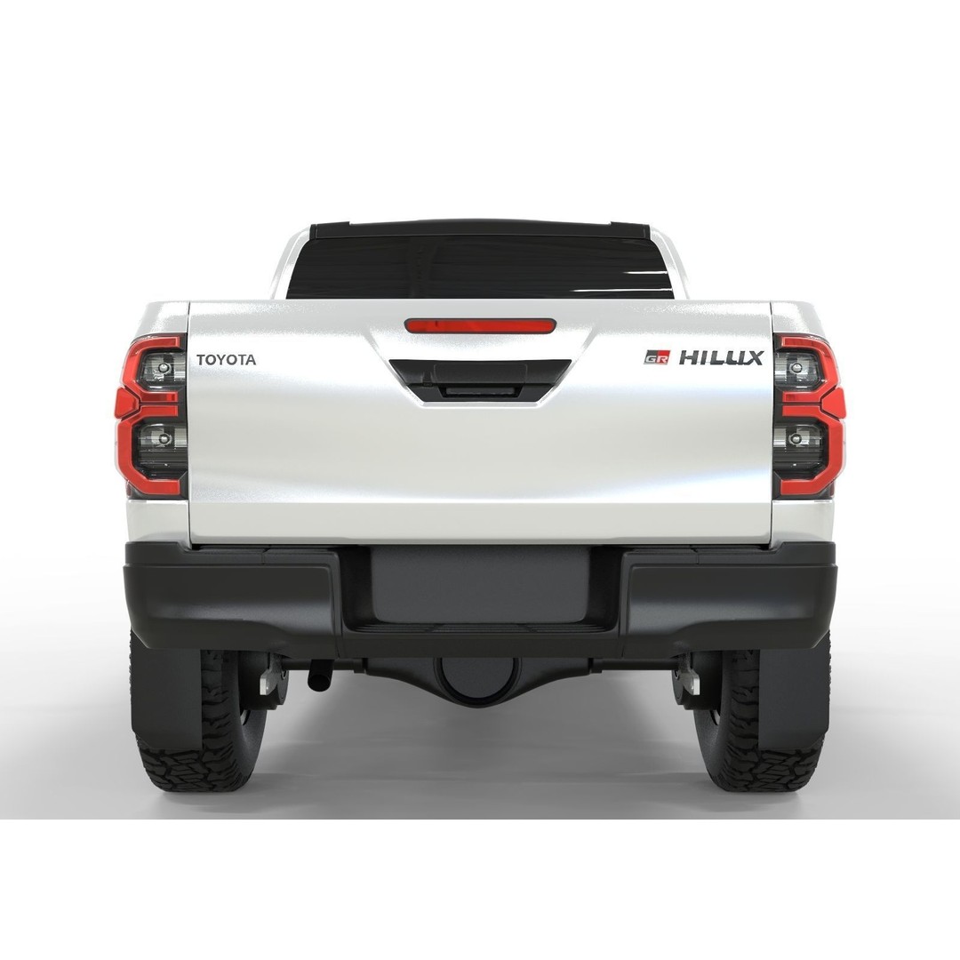 Toyota Hilux GR 2023 3D Model – High Poly Game-Ready Asset, FBX, OBJ - View 6