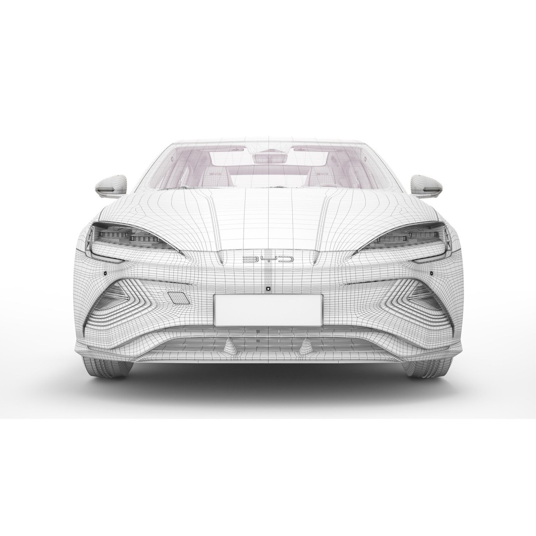 2024 BYD Seal 3D Model – Realistic Sedan with Rigging, FBX, Blender - View 20
