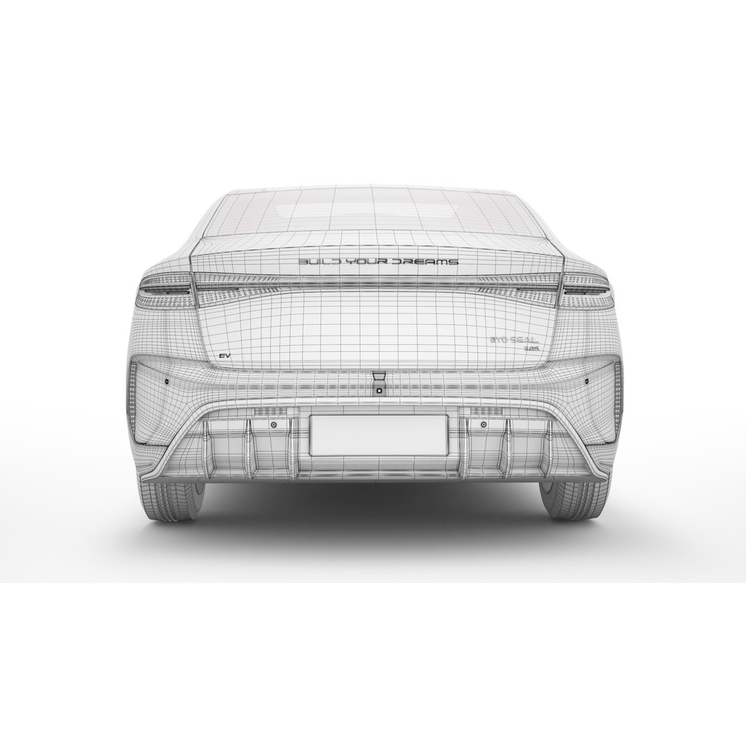 2024 BYD Seal 3D Model – Realistic Sedan with Rigging, FBX, Blender - View 22