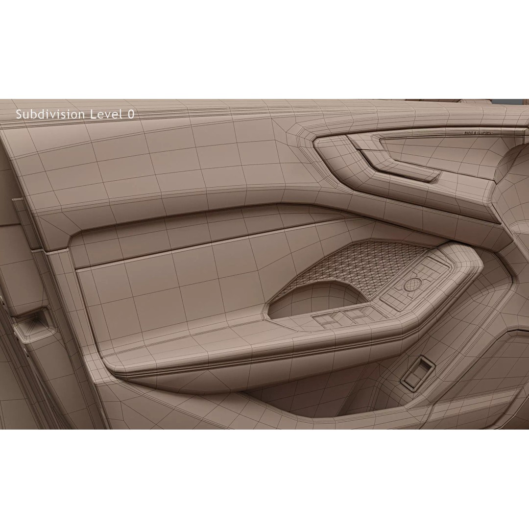 2025 Audi S5 Sedan 3D Model – High Poly Game Asset, FBX, Blender - View 37