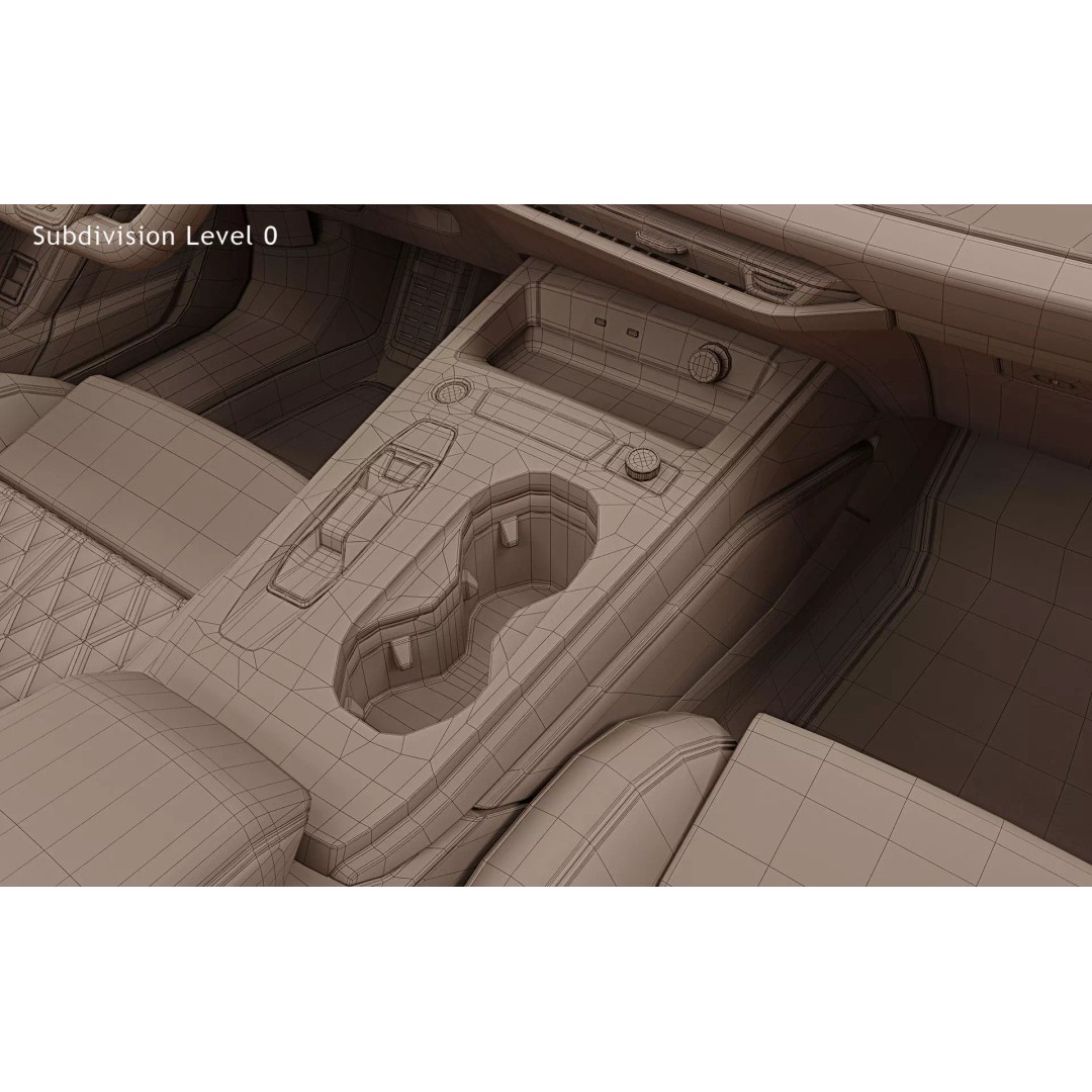 2025 Audi S5 Sedan 3D Model – High Poly Game Asset, FBX, Blender - View 38