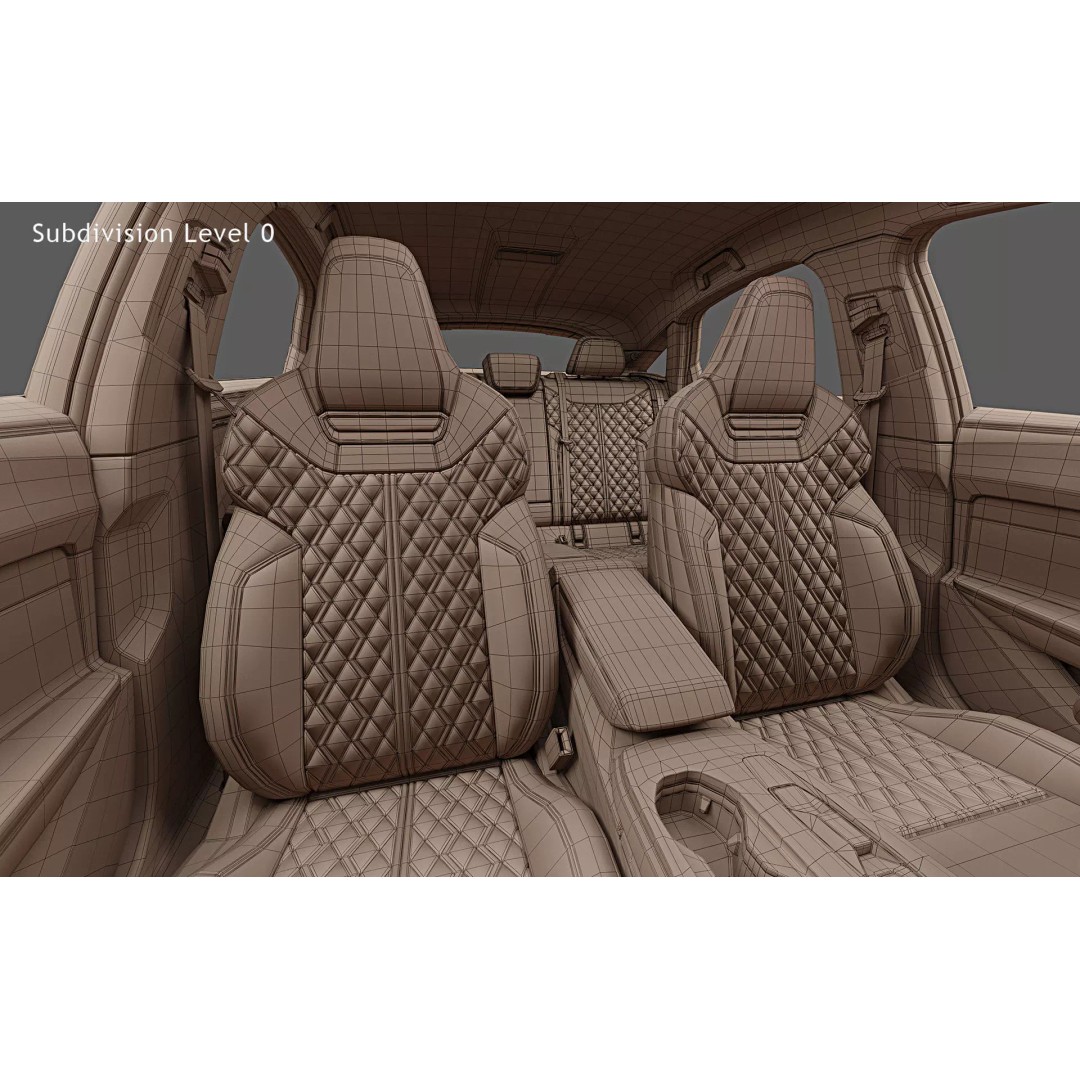 2025 Audi S5 Sedan 3D Model – High Poly Game Asset, FBX, Blender - View 40