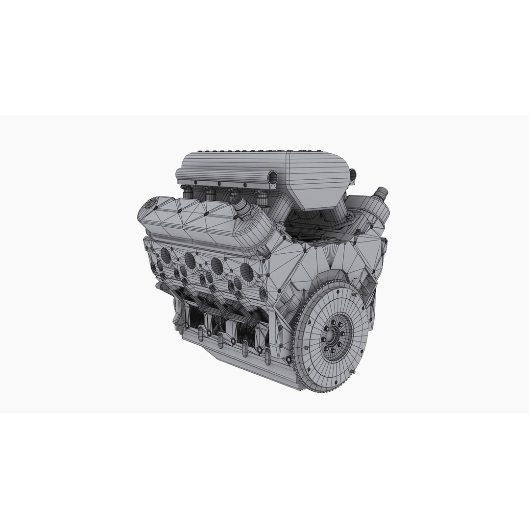 Noonan LS-Edge 495cui Borowski Engine 3D Model – Low Poly Game Ready FBX